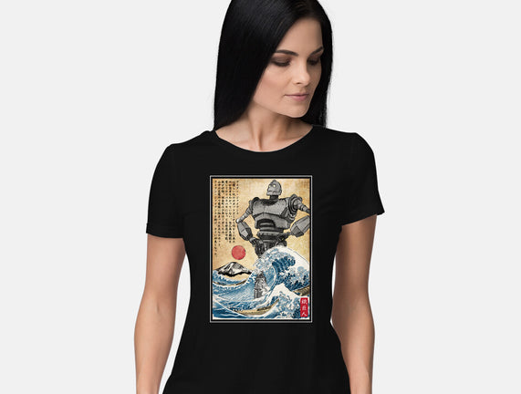 The Iron Giant In Japan Woodblock