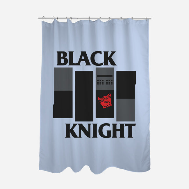 Black Knight Band-None-Polyester-Shower Curtain-Raffiti