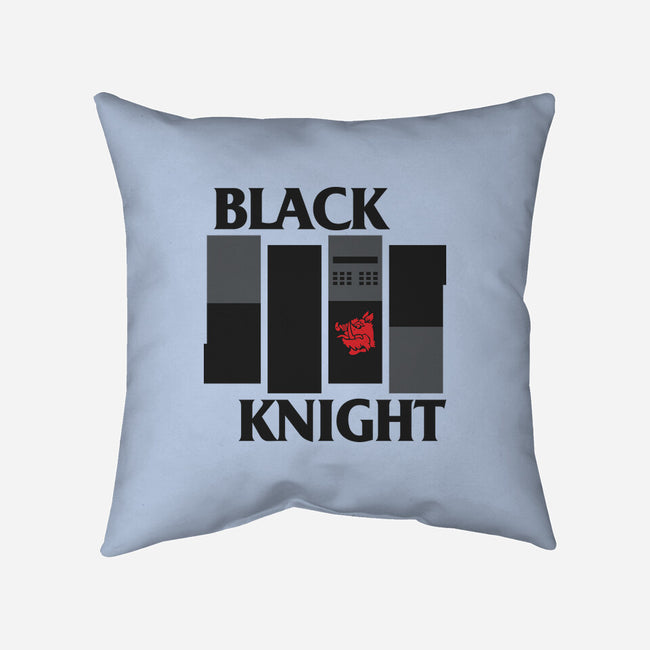 Black Knight Band-None-Removable Cover w Insert-Throw Pillow-Raffiti