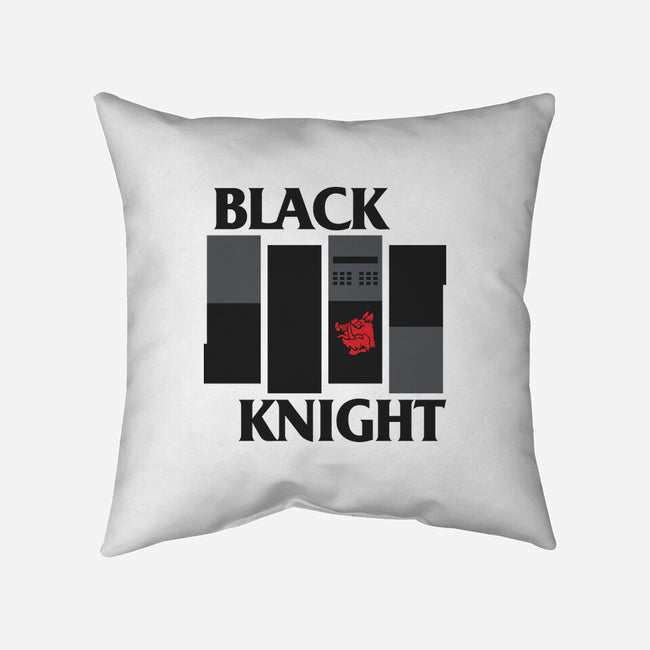 Black Knight Band-None-Removable Cover w Insert-Throw Pillow-Raffiti