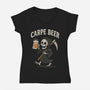 Carpe Beer-Womens-V-Neck-Tee-Tronyx79