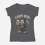 Carpe Beer-Womens-V-Neck-Tee-Tronyx79