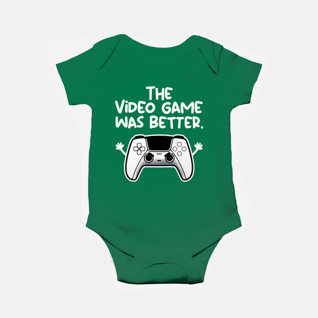 The Videogame Was Better-Baby-Basic-Onesie-NemiMakeit
