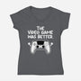 The Videogame Was Better-Womens-V-Neck-Tee-NemiMakeit