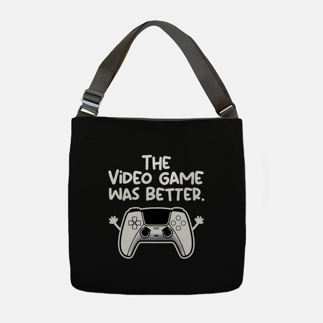 The Videogame Was Better-None-Adjustable Tote-Bag-NemiMakeit