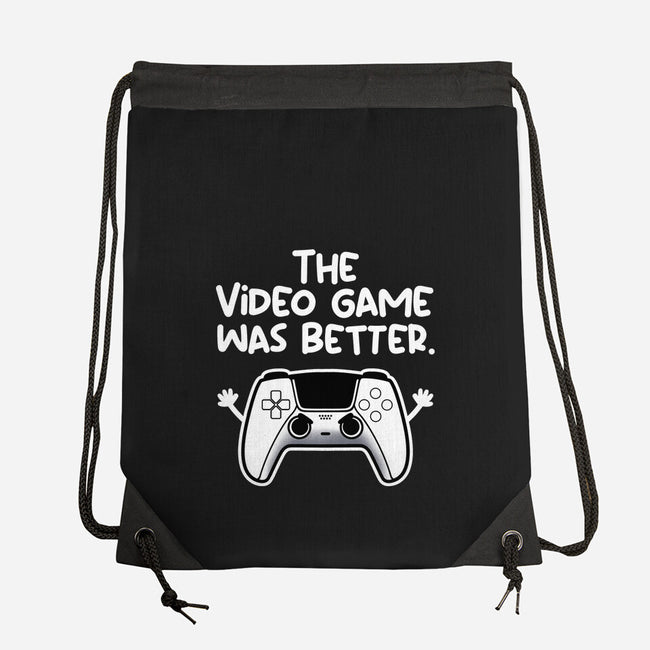 The Videogame Was Better-None-Drawstring-Bag-NemiMakeit