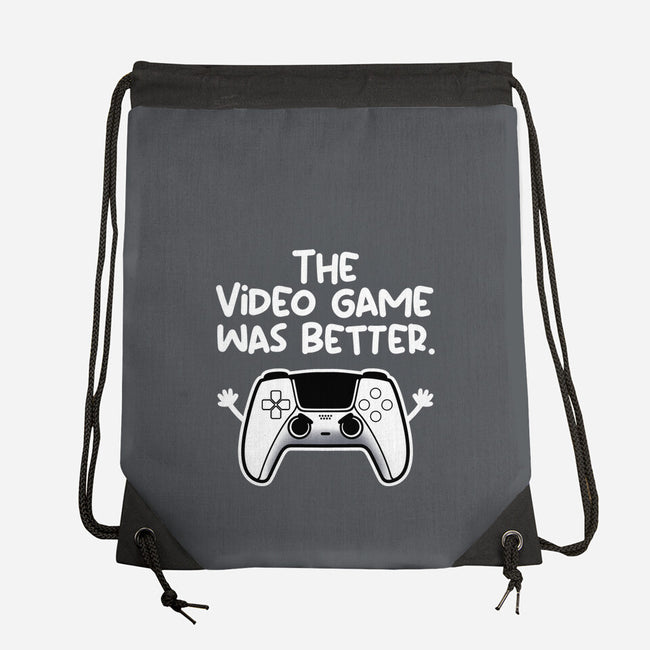 The Videogame Was Better-None-Drawstring-Bag-NemiMakeit