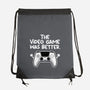 The Videogame Was Better-None-Drawstring-Bag-NemiMakeit
