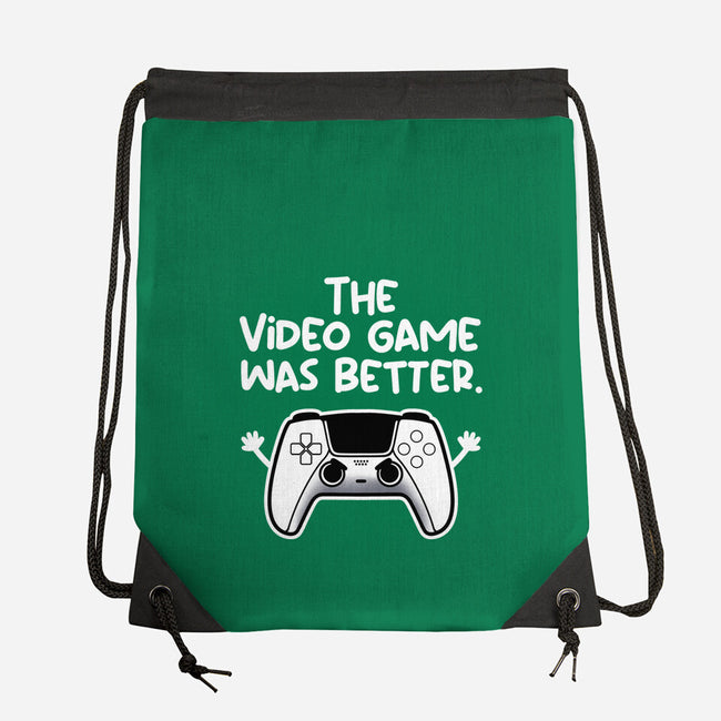 The Videogame Was Better-None-Drawstring-Bag-NemiMakeit