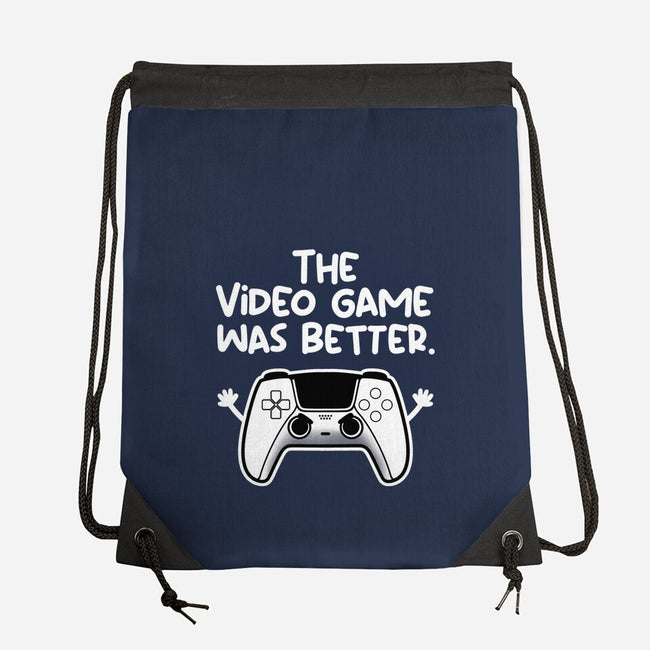 The Videogame Was Better-None-Drawstring-Bag-NemiMakeit