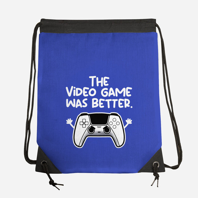 The Videogame Was Better-None-Drawstring-Bag-NemiMakeit