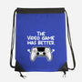 The Videogame Was Better-None-Drawstring-Bag-NemiMakeit