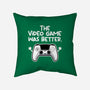 The Videogame Was Better-None-Removable Cover w Insert-Throw Pillow-NemiMakeit