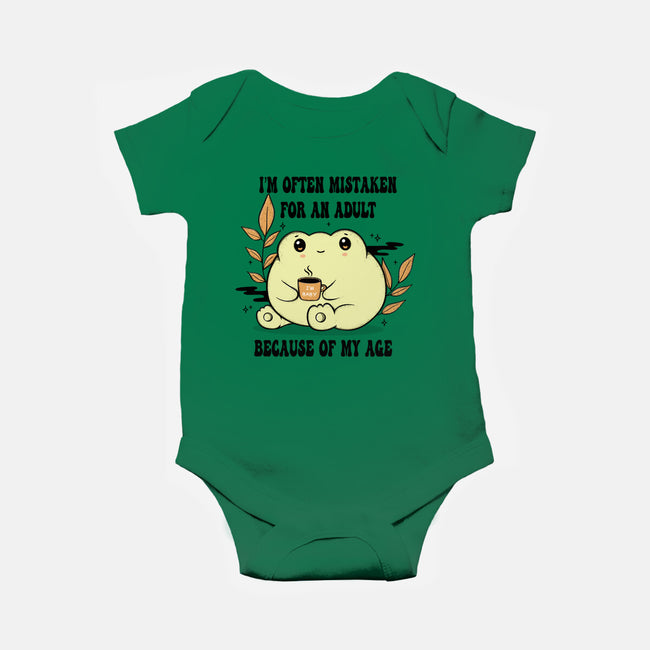 Mistaken For An Adult-Baby-Basic-Onesie-Trendlory