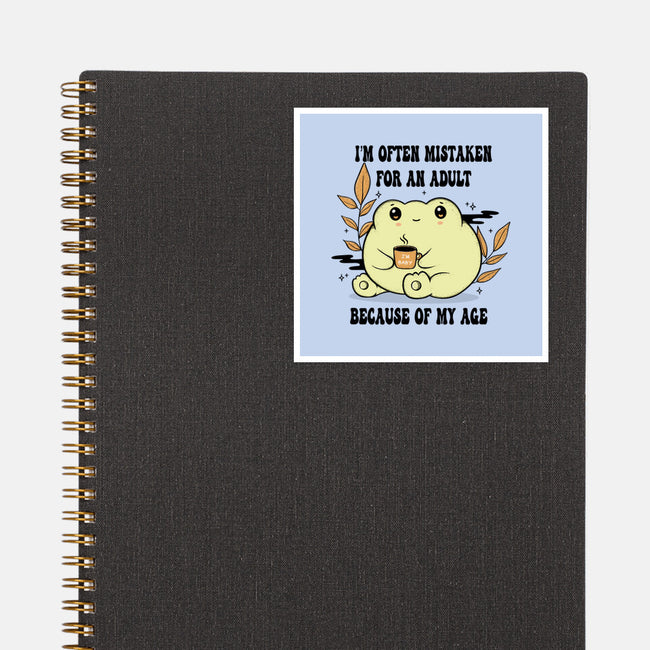 Mistaken For An Adult-None-Glossy-Sticker-Trendlory