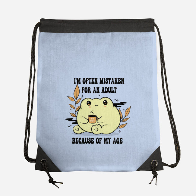 Mistaken For An Adult-None-Drawstring-Bag-Trendlory