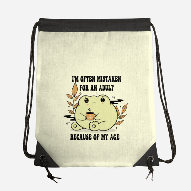 Mistaken For An Adult-None-Drawstring-Bag-Trendlory