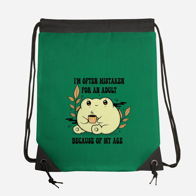 Mistaken For An Adult-None-Drawstring-Bag-Trendlory