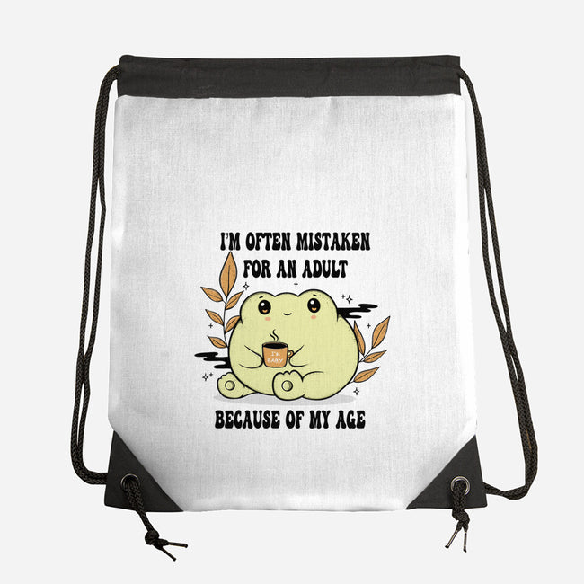 Mistaken For An Adult-None-Drawstring-Bag-Trendlory