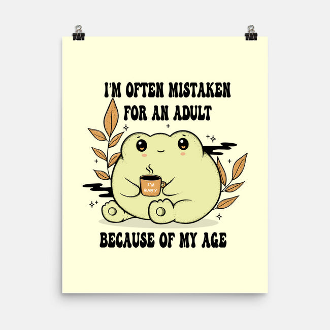 Mistaken For An Adult-None-Matte-Poster-Trendlory