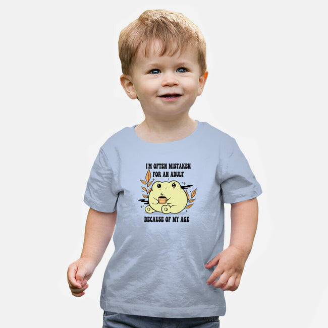 Mistaken For An Adult-Baby-Basic-Tee-Trendlory