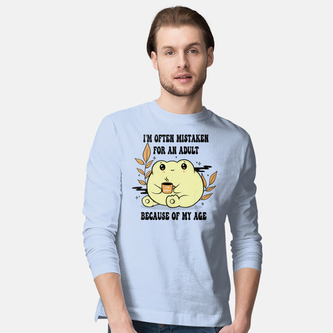 Mistaken For An Adult-Mens-Long Sleeved-Tee-Trendlory
