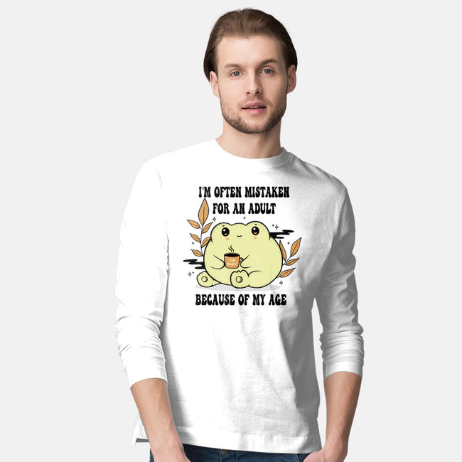 Mistaken For An Adult-Mens-Long Sleeved-Tee-Trendlory