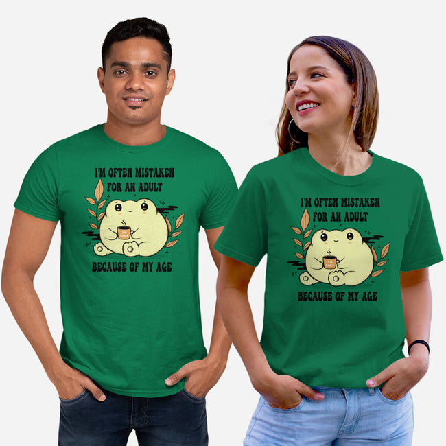 Mistaken For An Adult-Unisex-Basic-Tee-Trendlory