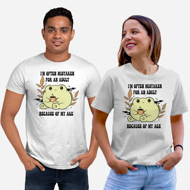 Mistaken For An Adult-Unisex-Basic-Tee-Trendlory