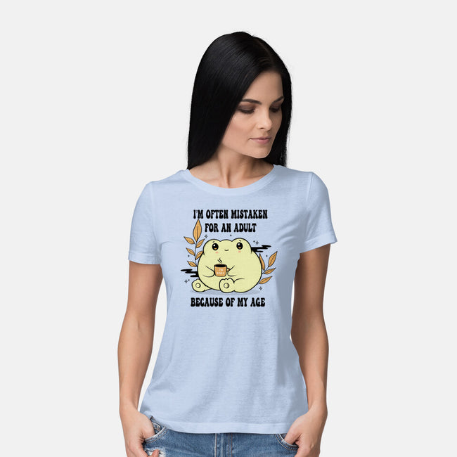 Mistaken For An Adult-Womens-Basic-Tee-Trendlory