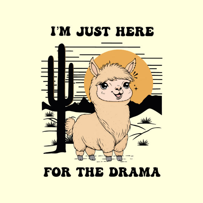 I’m Just Here For The Drama-None-Stretched-Canvas-Trendlory