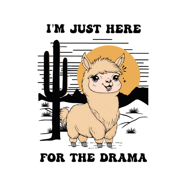 I’m Just Here For The Drama-None-Stretched-Canvas-Trendlory