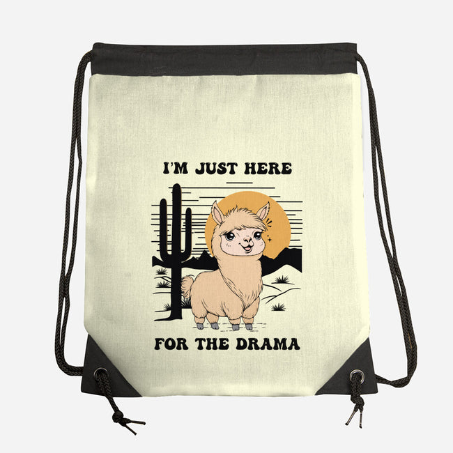 I’m Just Here For The Drama-None-Drawstring-Bag-Trendlory