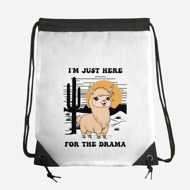 I’m Just Here For The Drama-None-Drawstring-Bag-Trendlory