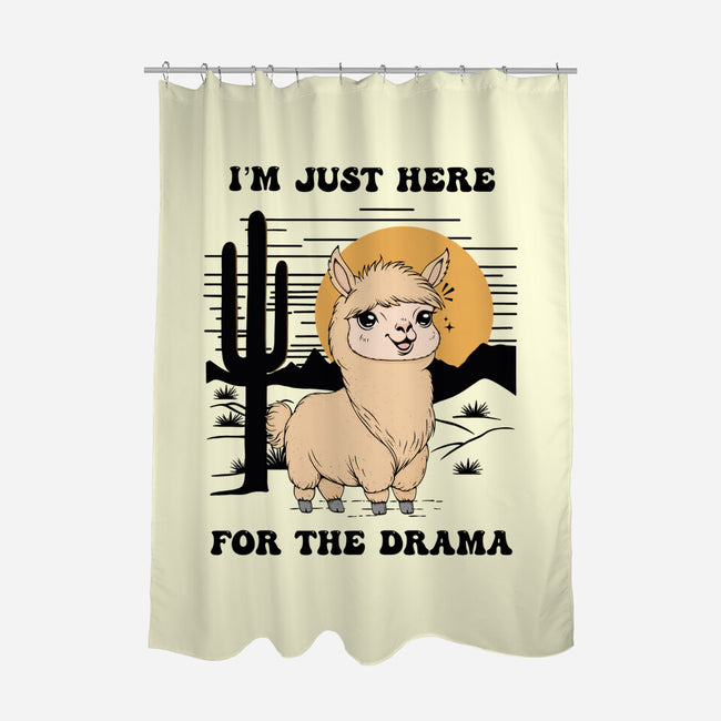 I’m Just Here For The Drama-None-Polyester-Shower Curtain-Trendlory