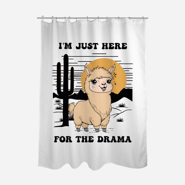 I’m Just Here For The Drama-None-Polyester-Shower Curtain-Trendlory