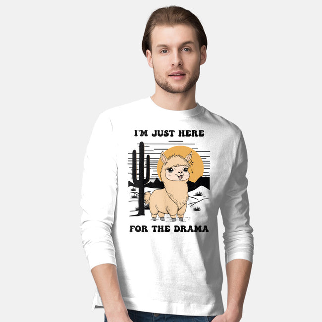 I’m Just Here For The Drama-Mens-Long Sleeved-Tee-Trendlory