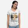 I’m Just Here For The Drama-Womens-V-Neck-Tee-Trendlory