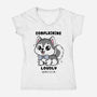 Complaining Loudly Completes Me-Womens-V-Neck-Tee-Trendlory