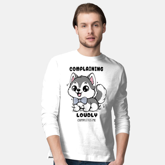 Complaining Loudly Completes Me-Mens-Long Sleeved-Tee-Trendlory