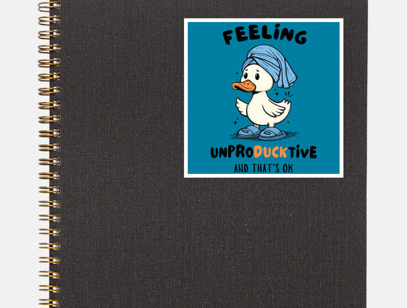Feeling UnproDUCKtive