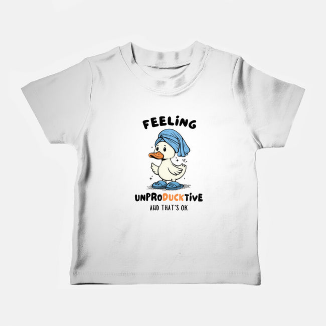 Feeling UnproDUCKtive-Baby-Basic-Tee-Trendlory