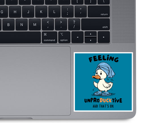 Feeling UnproDUCKtive