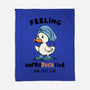 Feeling UnproDUCKtive-None-Fleece-Blanket-Trendlory