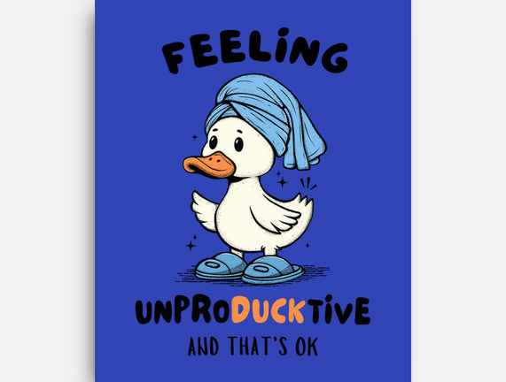 Feeling UnproDUCKtive