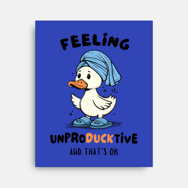 Feeling UnproDUCKtive-None-Stretched-Canvas-Trendlory