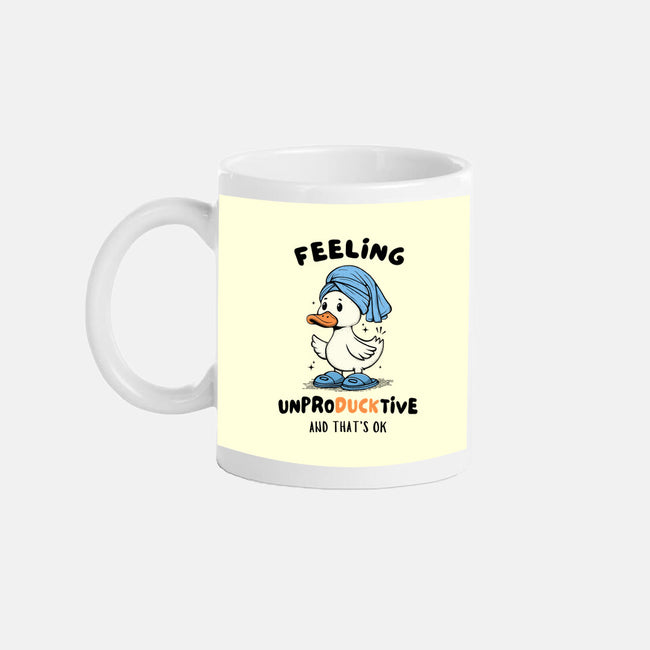 Feeling UnproDUCKtive-None-Mug-Drinkware-Trendlory
