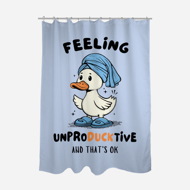 Feeling UnproDUCKtive-None-Polyester-Shower Curtain-Trendlory