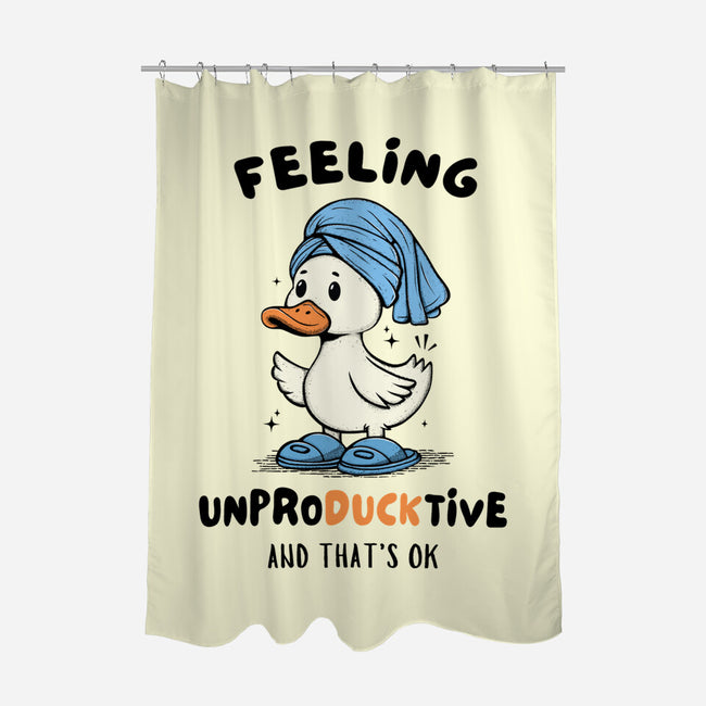 Feeling UnproDUCKtive-None-Polyester-Shower Curtain-Trendlory