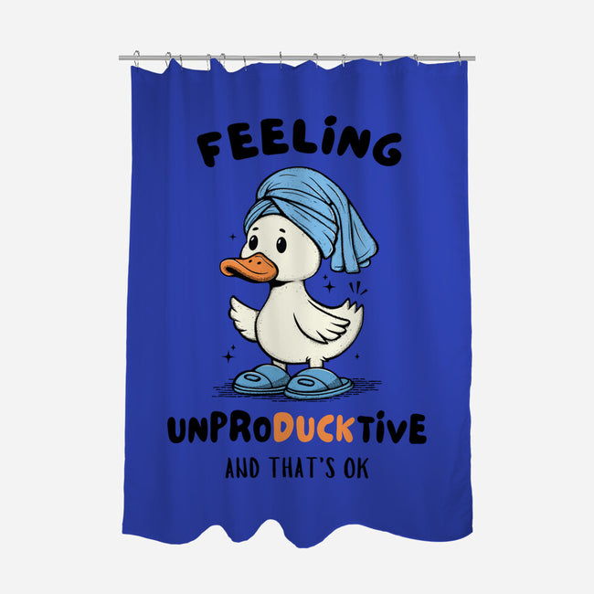 Feeling UnproDUCKtive-None-Polyester-Shower Curtain-Trendlory